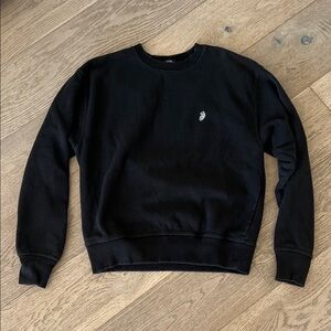 Stussy Classic Black Crewneck Sweater